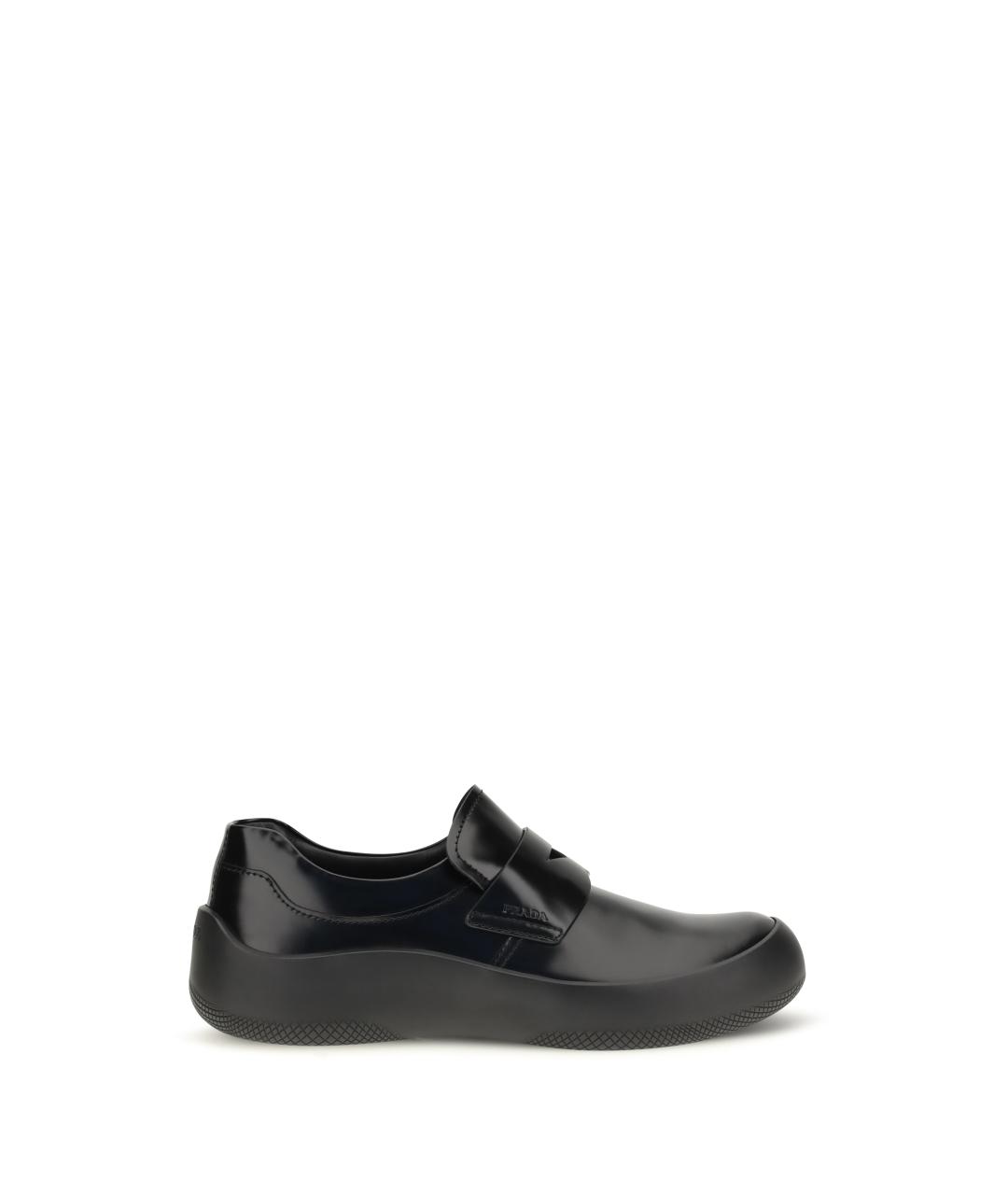 PRADA Черные кожаные лоферы, фото 5