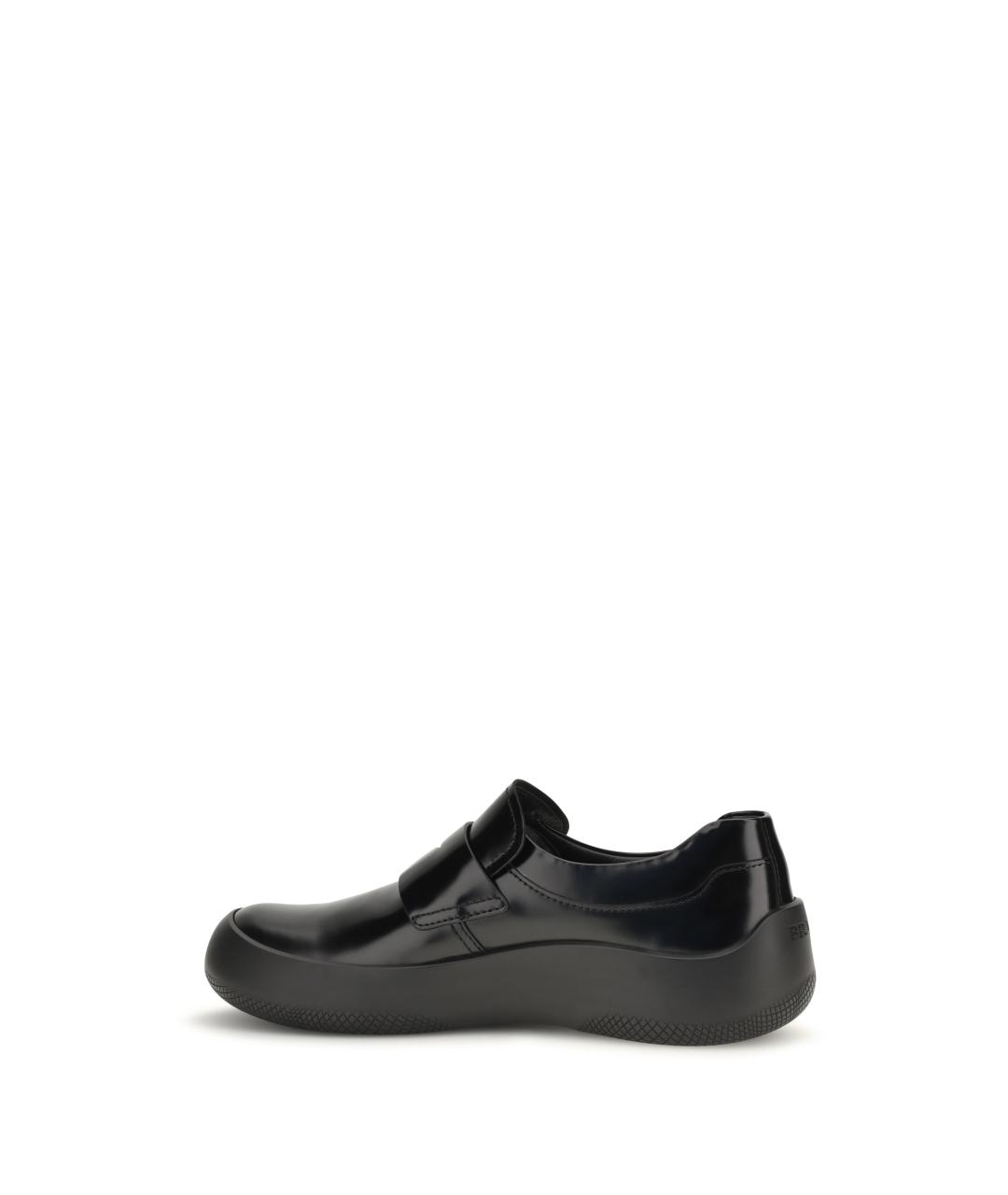 PRADA Черные кожаные лоферы, фото 3