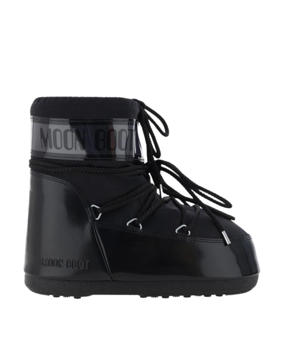 MOON BOOT Черные синтетические ботинки, фото 1