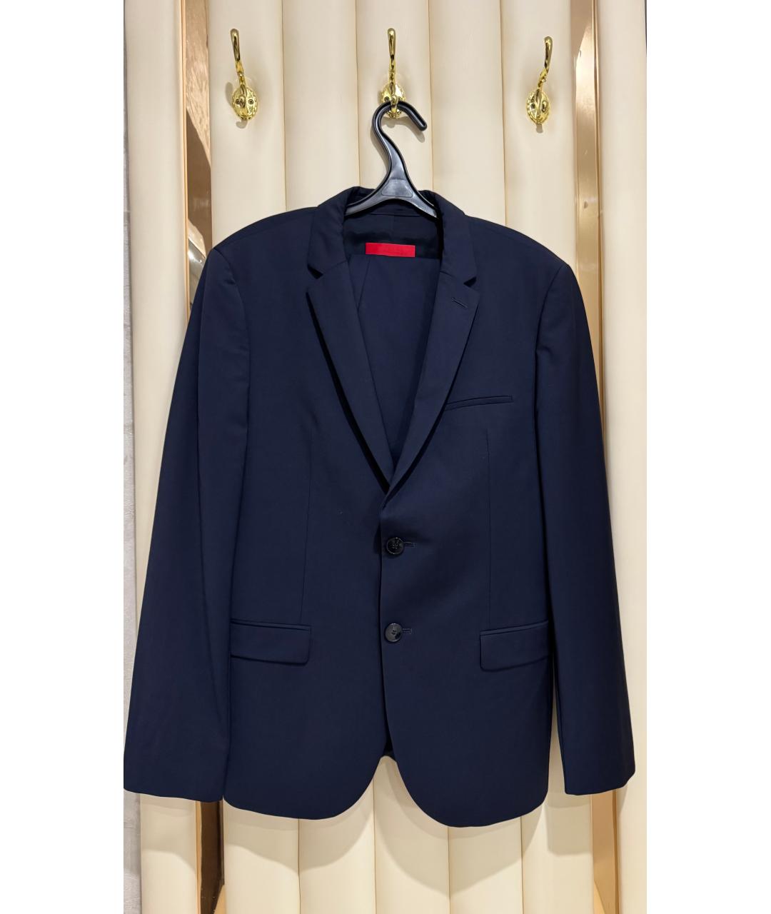 HUGO BOSS Темно-синий классический костюм, фото 5