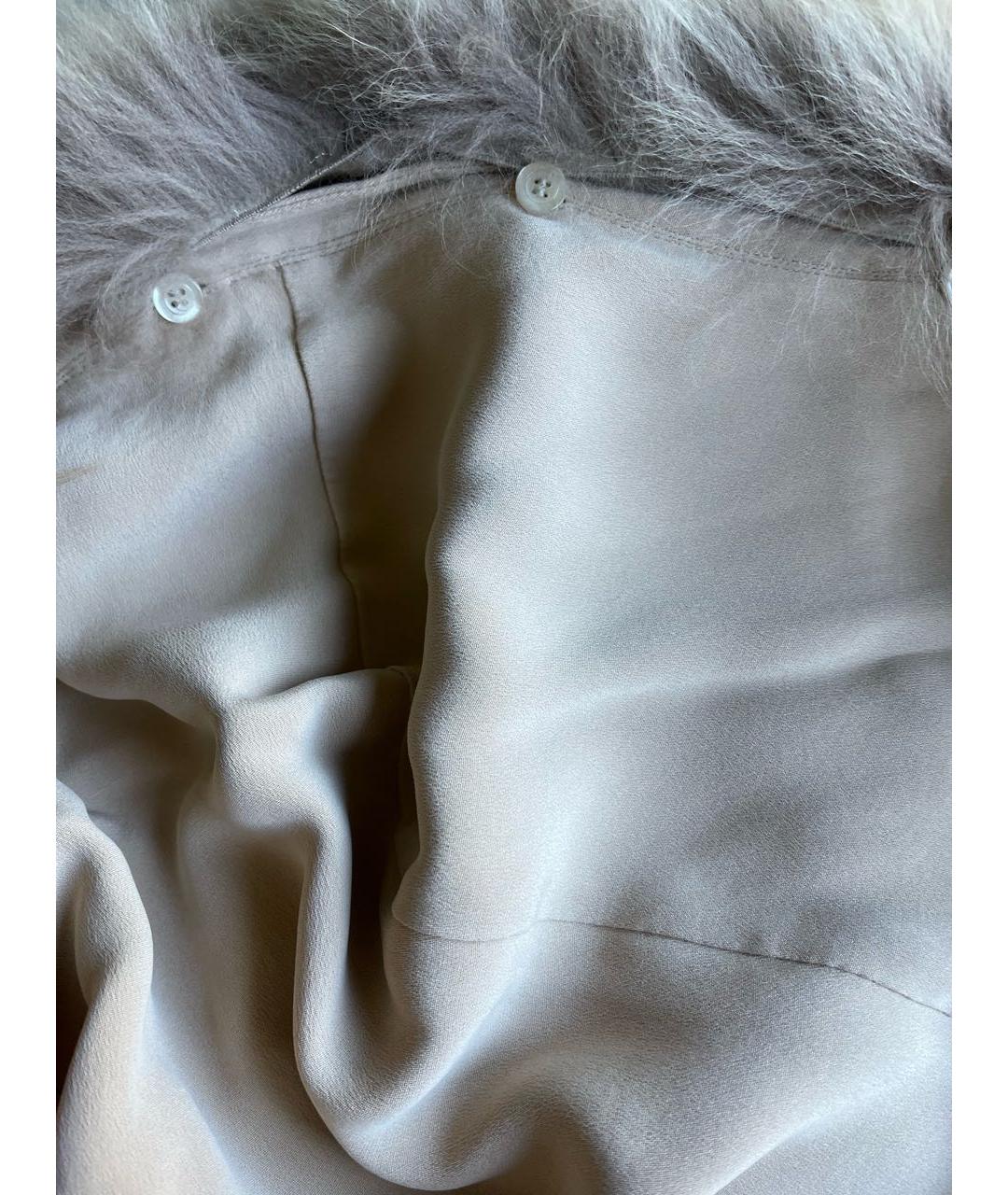 SPORTMAX Бежевая шелковая блузы, фото 5