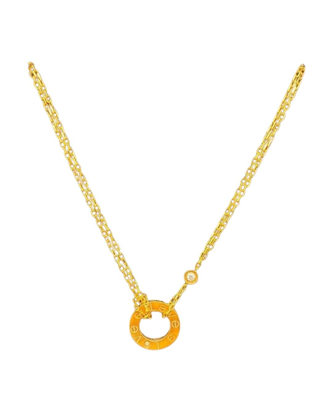 CARTIER Желтое колье из желтого золота, фото 1