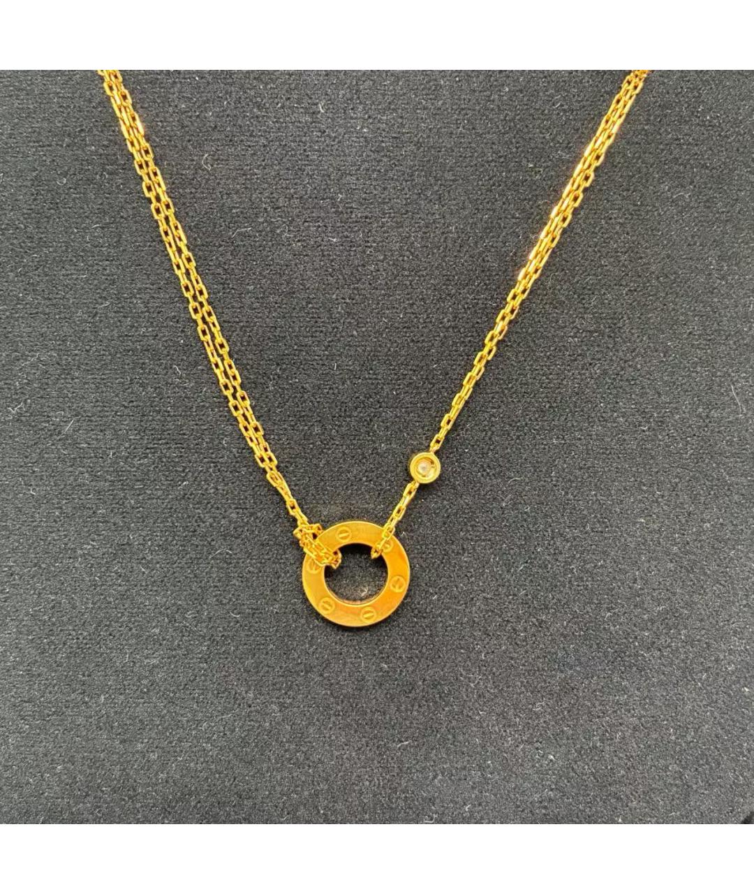 CARTIER Желтое колье из желтого золота, фото 2