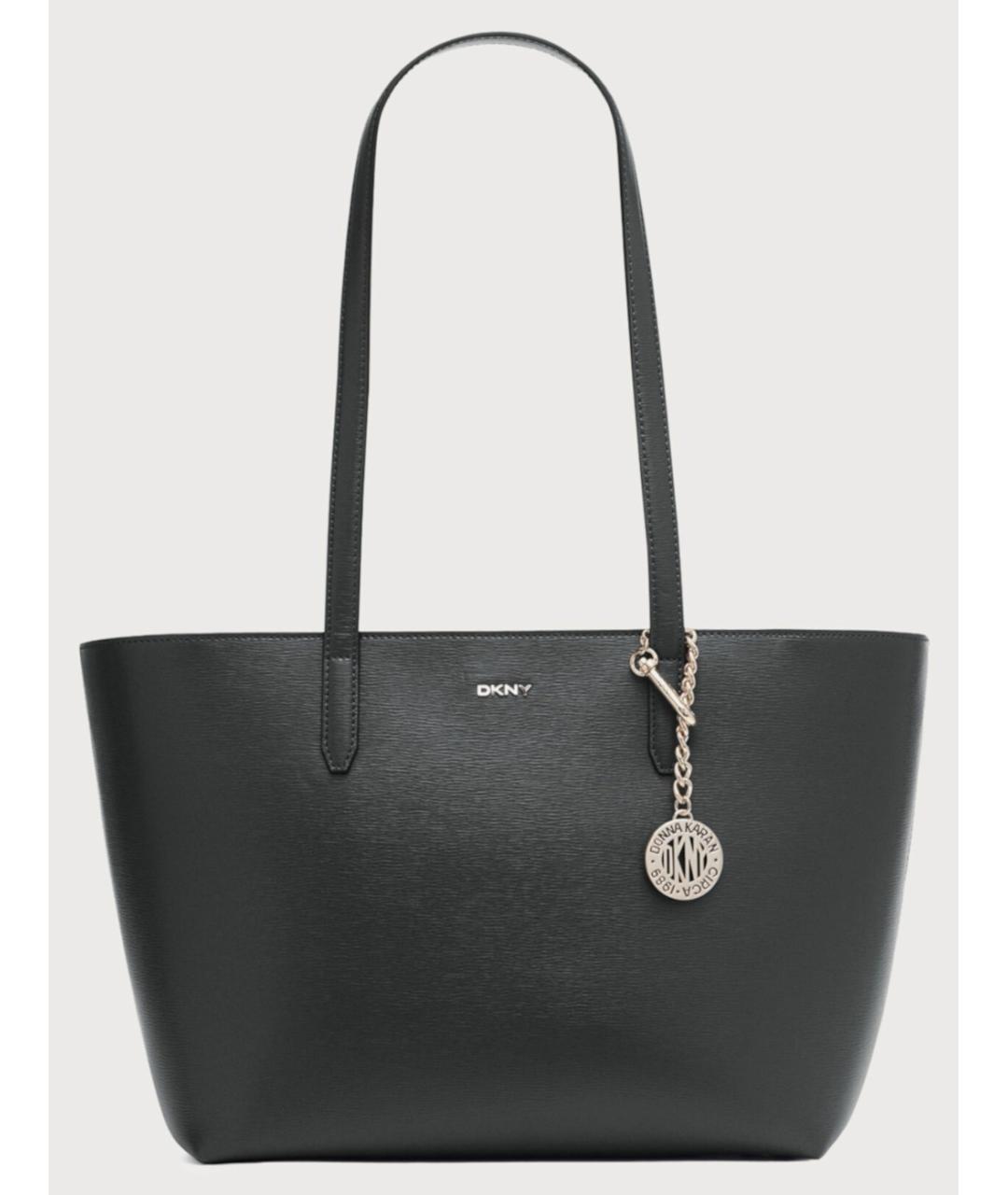 DKNY Черная сумка тоут из искусственной кожи, фото 10