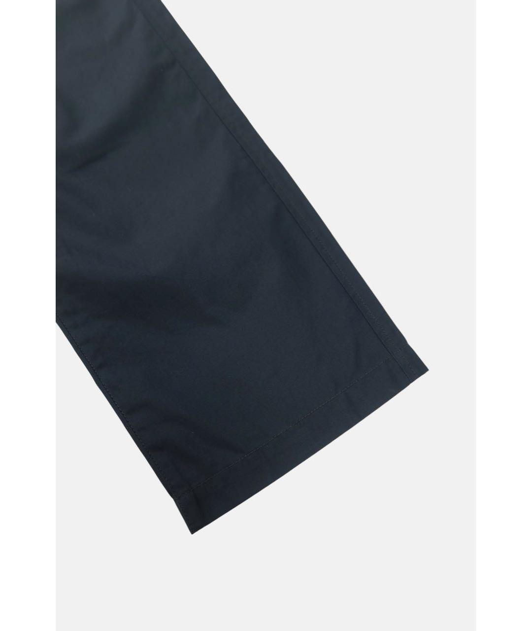 STONE ISLAND Черные хлопковые повседневные брюки, фото 2