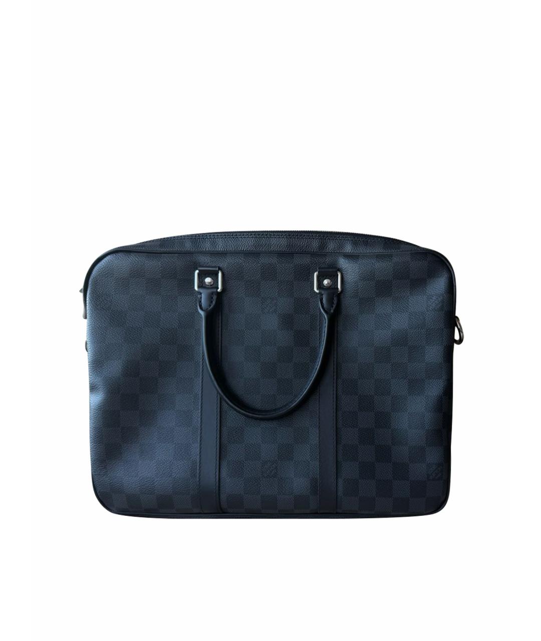 LOUIS VUITTON Серый портфель из канвы, фото 1