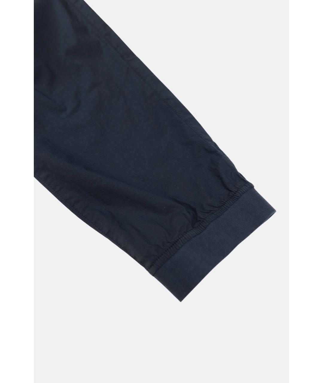STONE ISLAND Темно-синие хлопковые повседневные брюки, фото 2