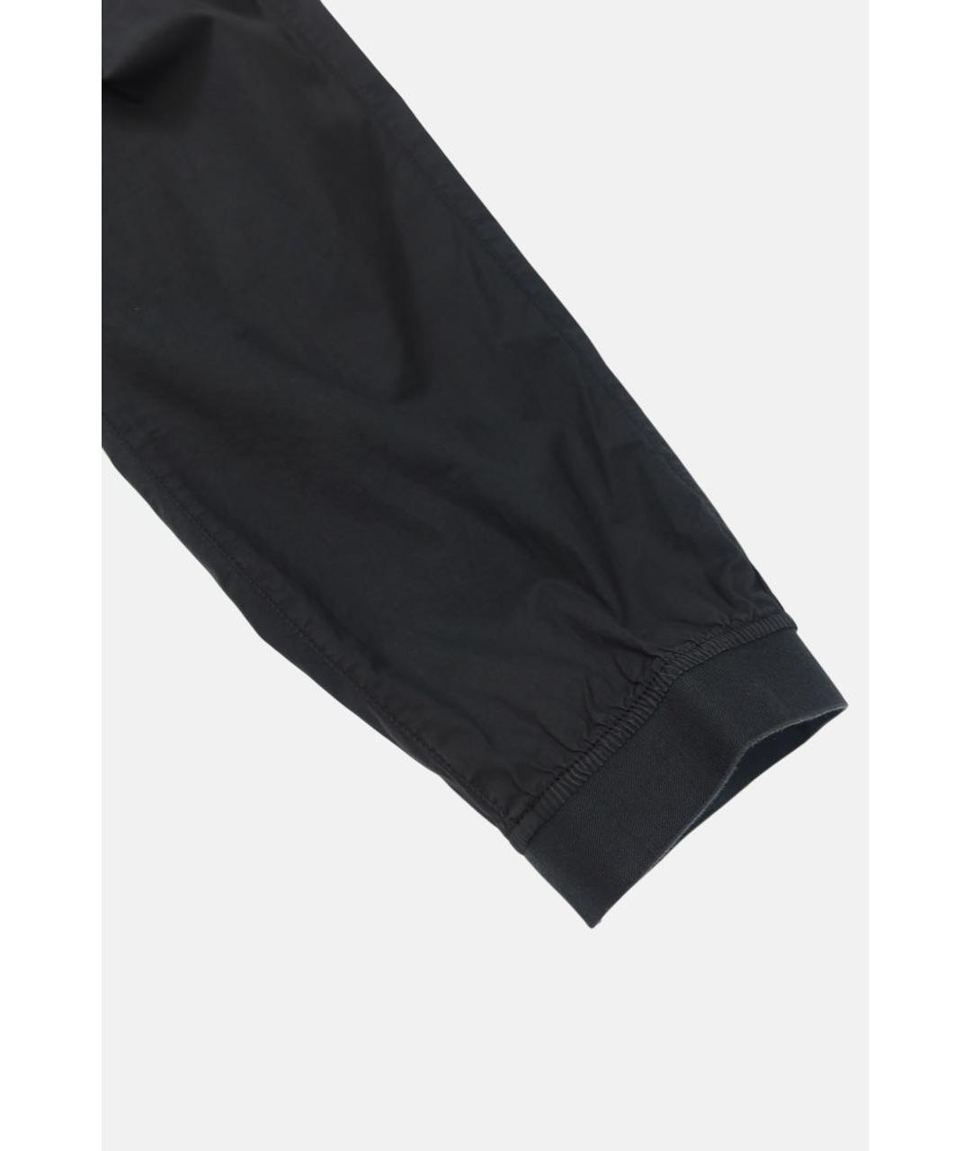 STONE ISLAND Черные хлопковые повседневные брюки, фото 2