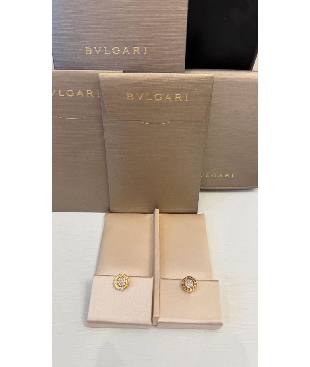 BVLGARI Золотые серьги из розового золота, фото 5