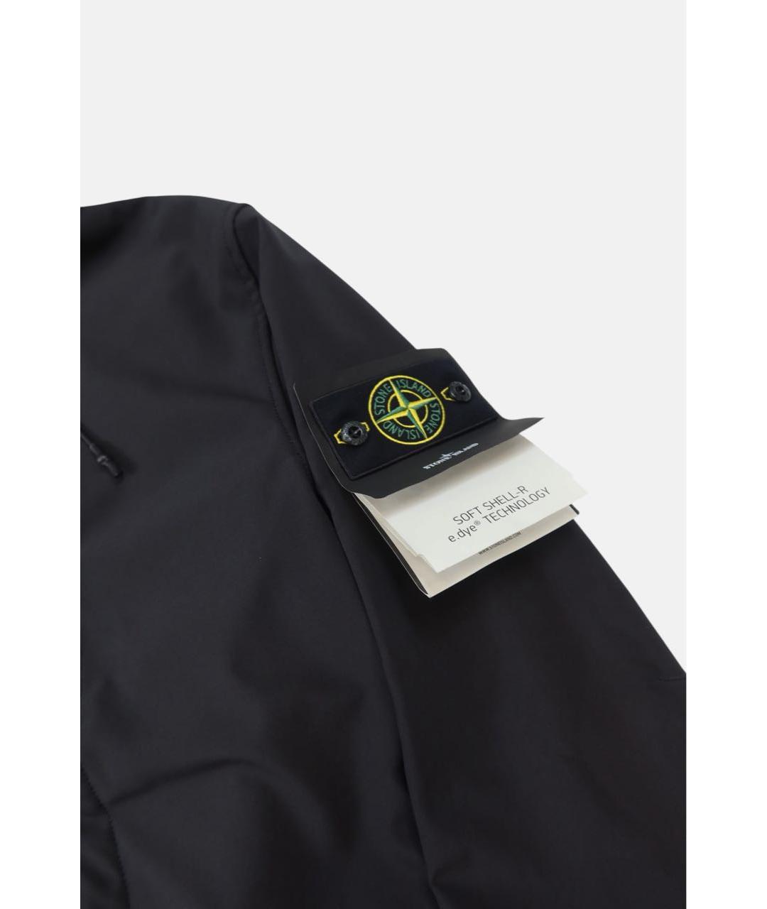 STONE ISLAND Черная полиэстеровая куртка, фото 4