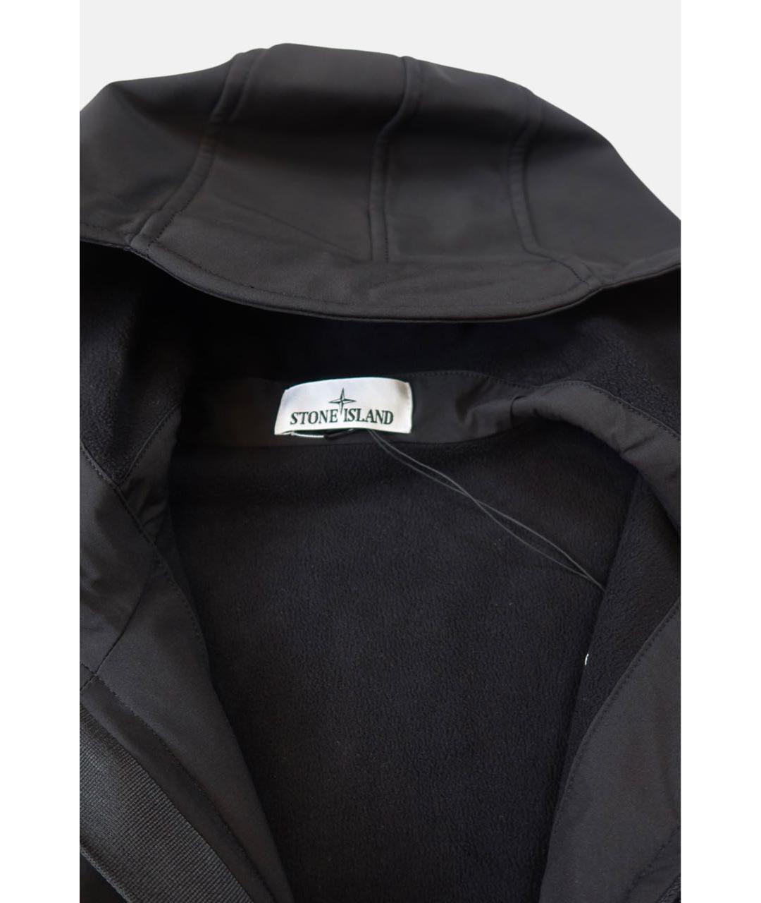 STONE ISLAND Черная полиэстеровая куртка, фото 7