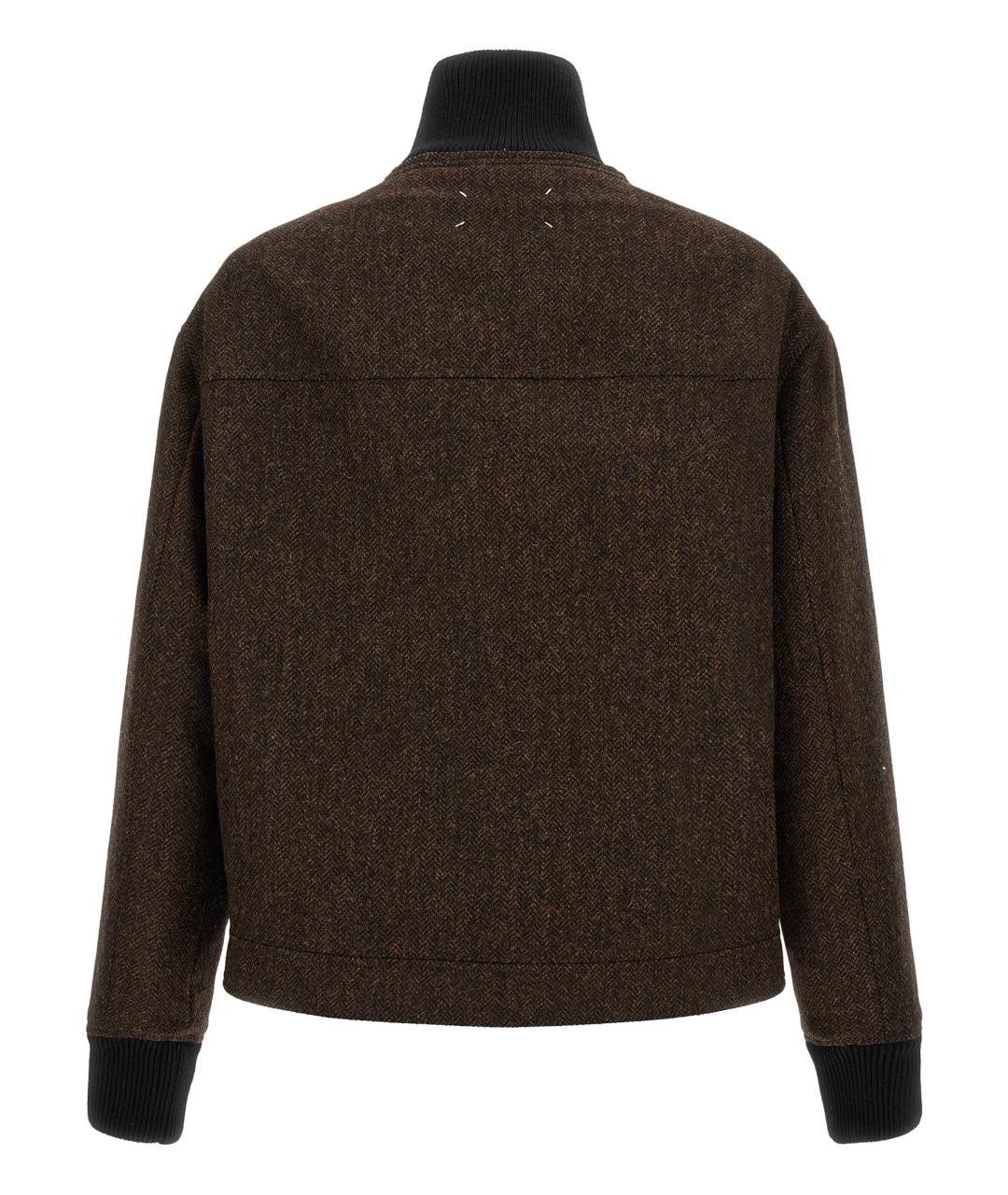 MAISON MARGIELA Коричневая шерстяная куртка, фото 2