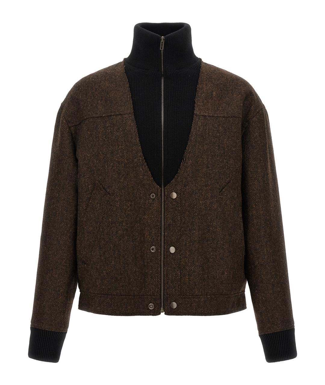MAISON MARGIELA Коричневая шерстяная куртка, фото 1