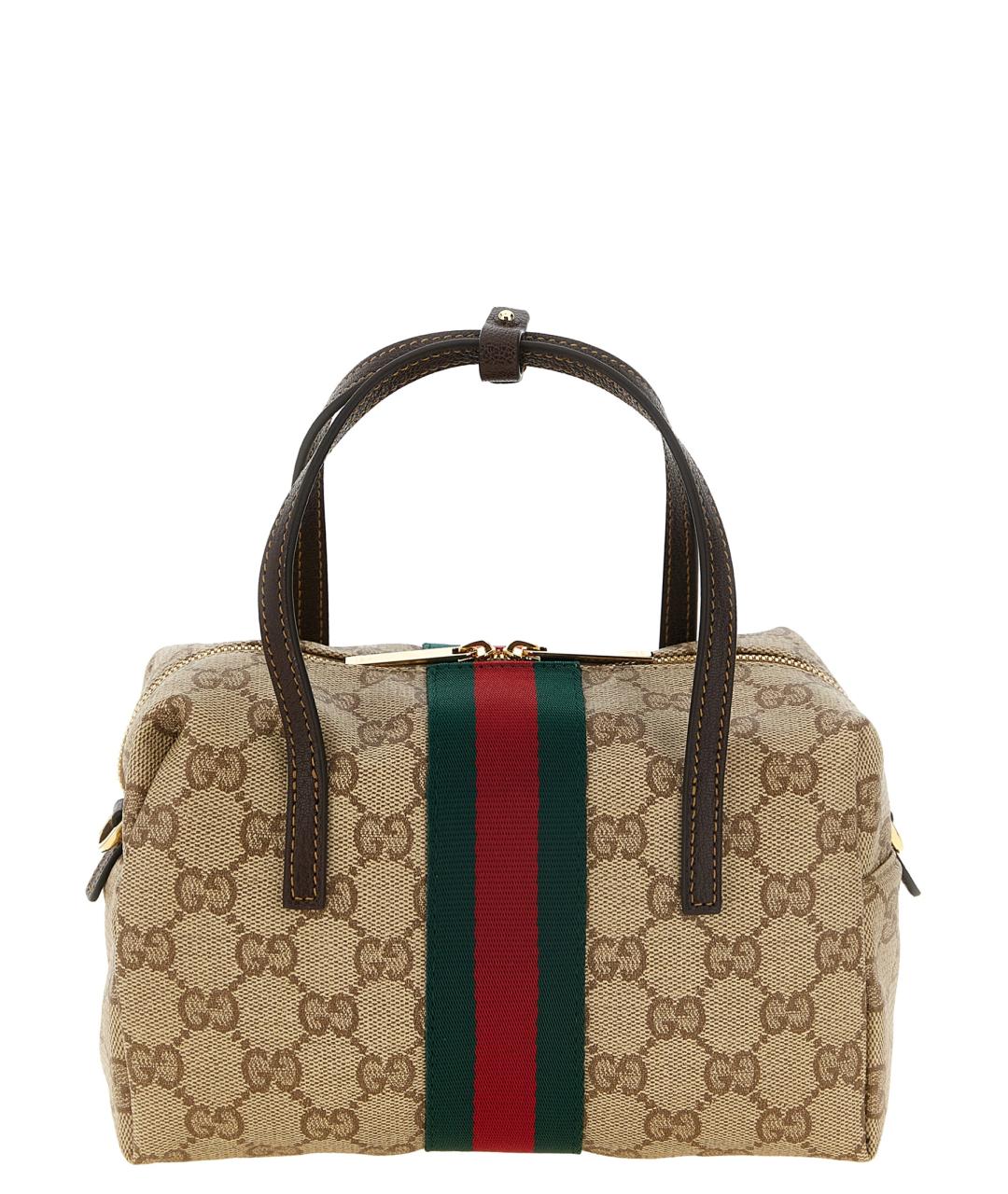 GUCCI Бежевая сумка тоут из канвы, фото 1