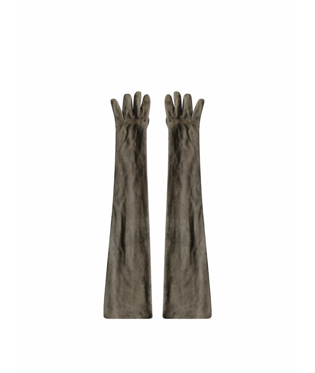 GIORGIO ARMANI Хаки перчатки, фото 1