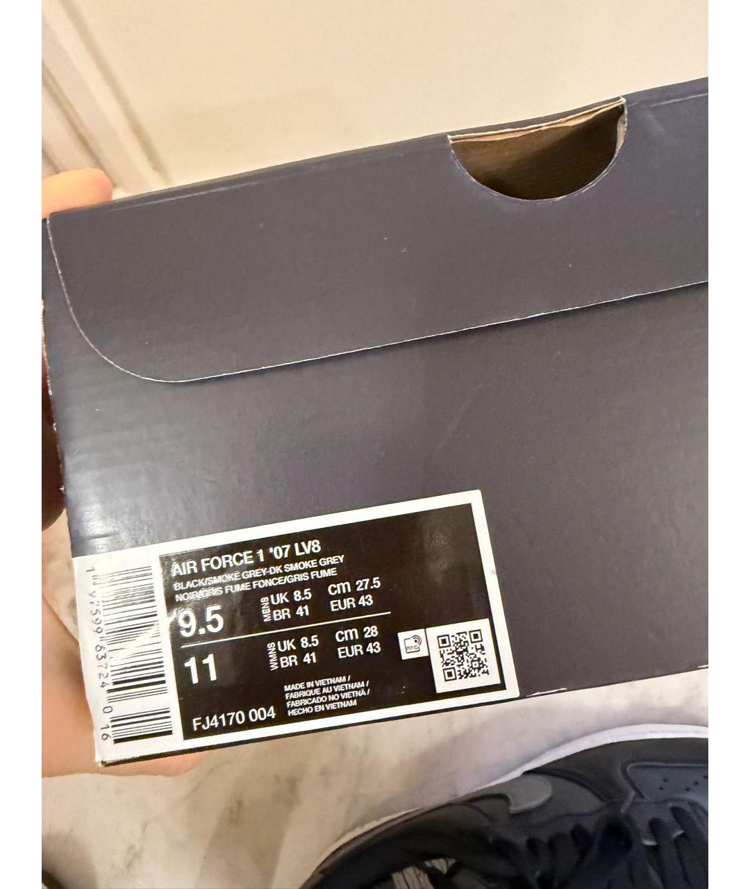 NIKE Черные низкие кроссовки / кеды, фото 5