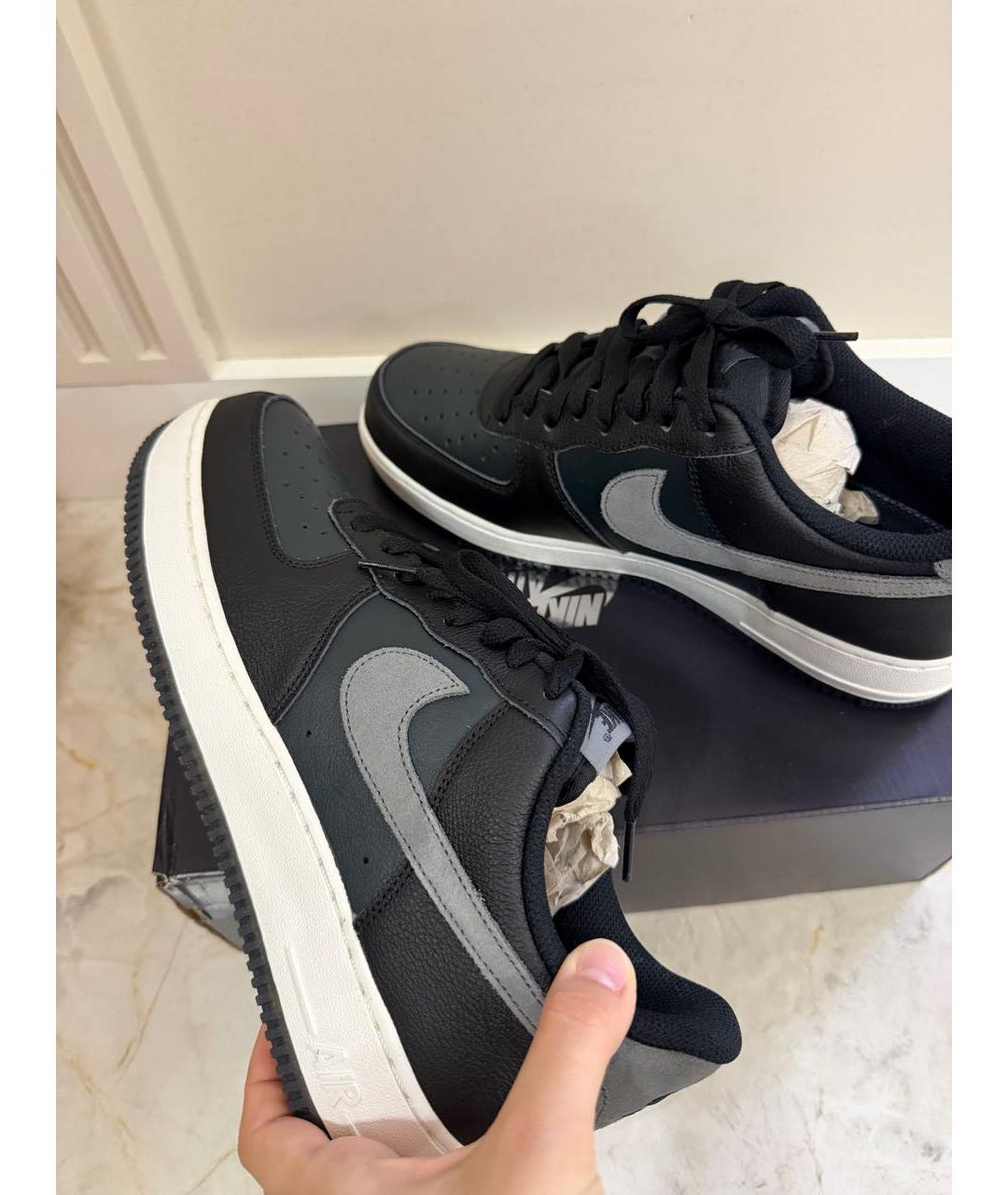 NIKE Черные низкие кроссовки / кеды, фото 3