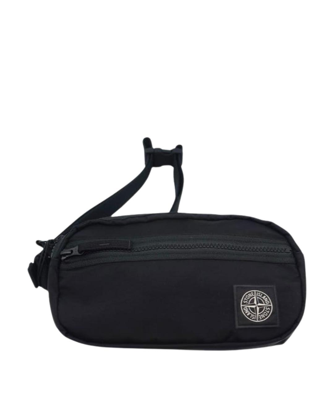 STONE ISLAND Черная поясная сумка, фото 6