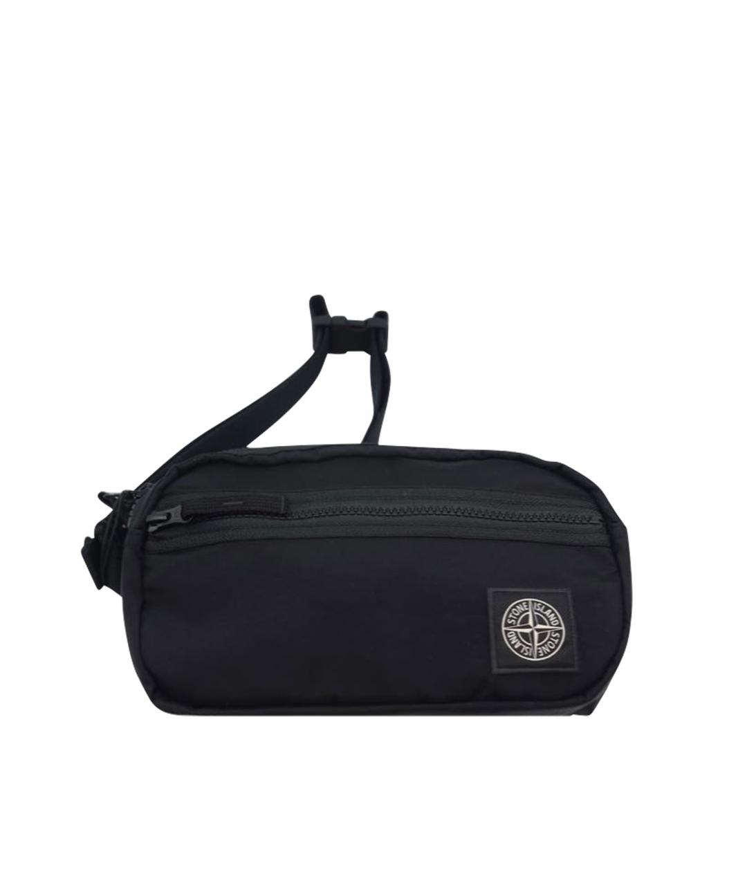 STONE ISLAND Черная поясная сумка, фото 1