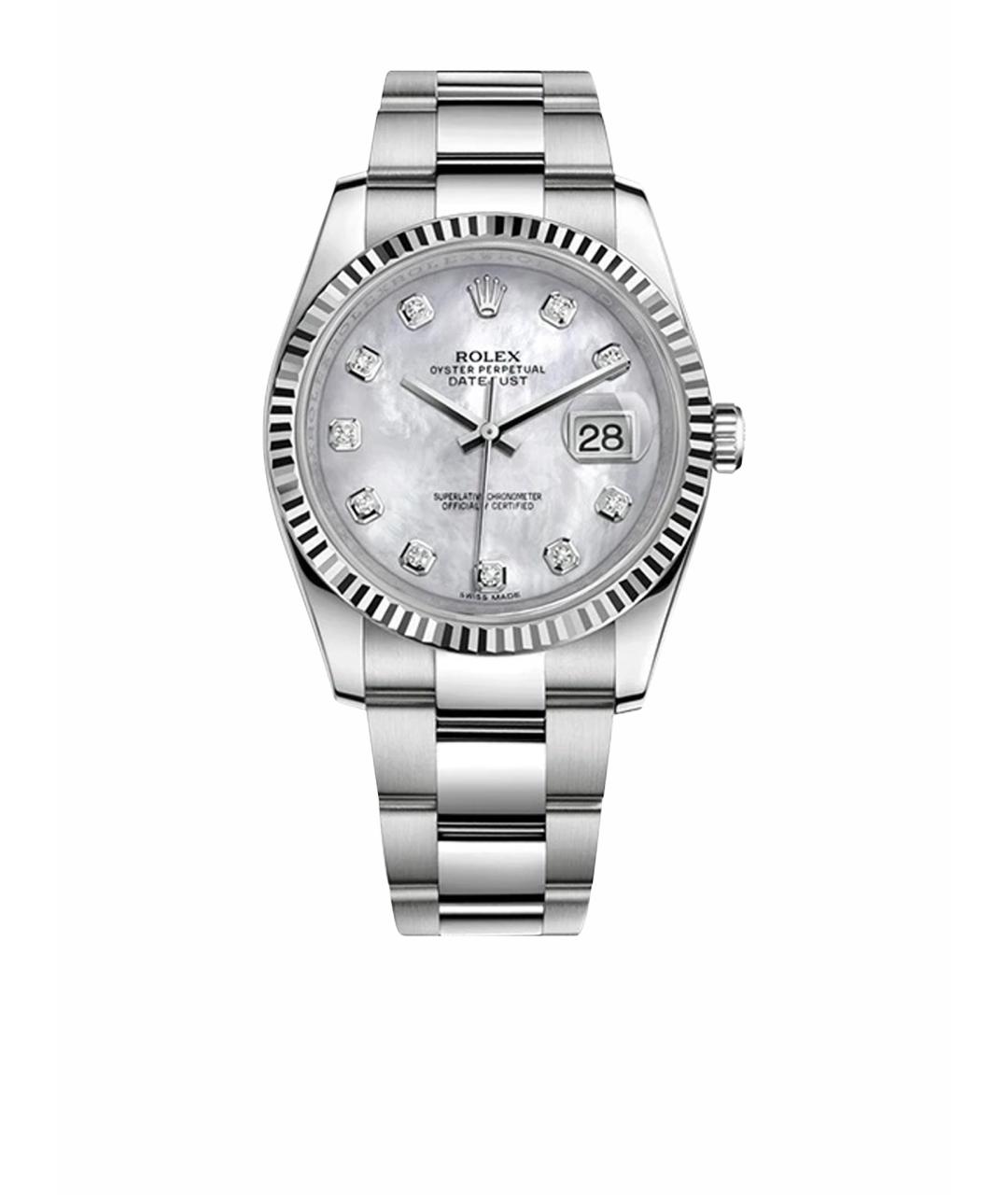ROLEX Белые часы из белого золота, фото 1
