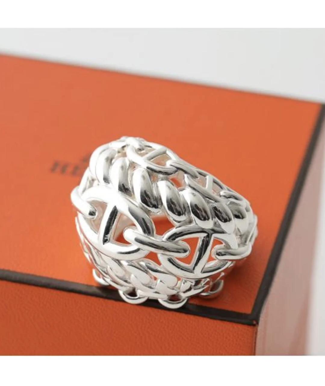 HERMES Серебряное серебряное кольцо, фото 3