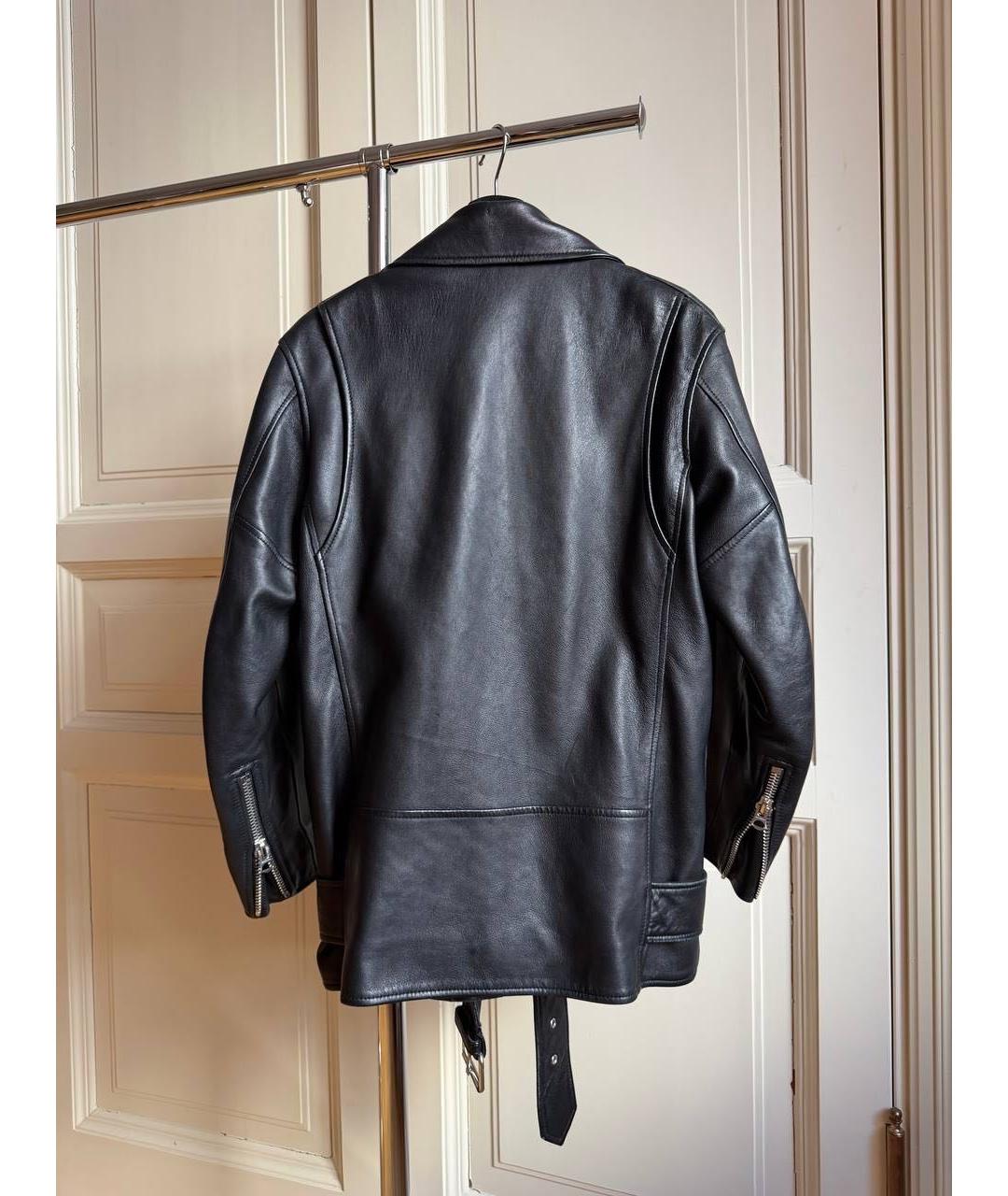 ACNE STUDIOS Черная кожаная куртка, фото 2