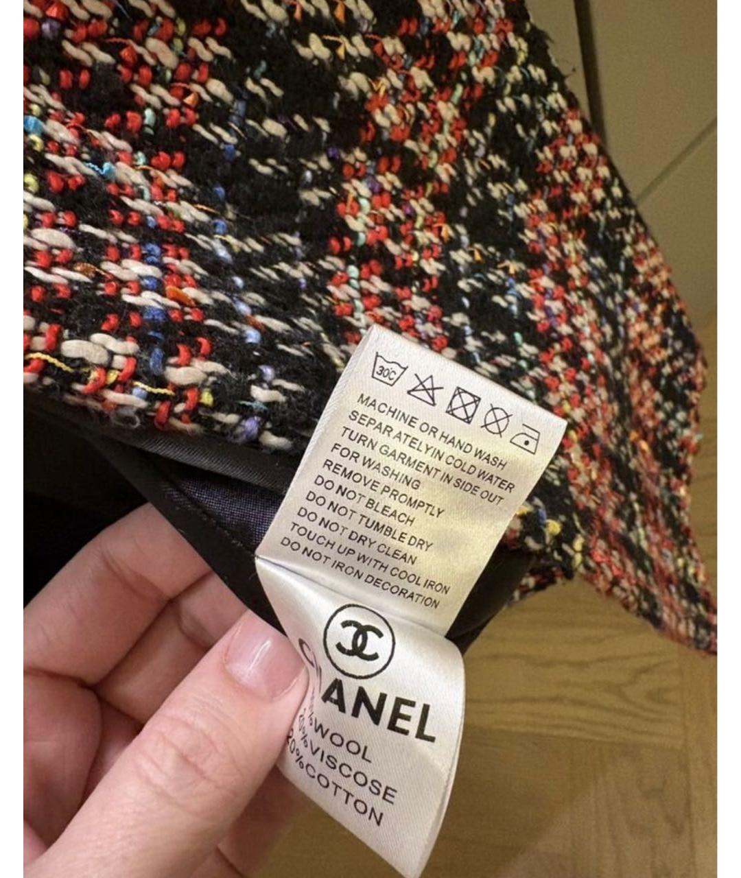 CHANEL Бордовое твидовое пальто, фото 6