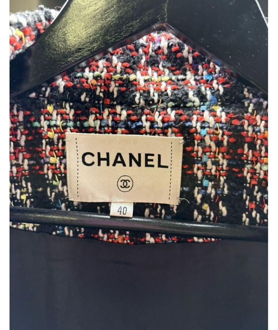 CHANEL Бордовое твидовое пальто, фото 4