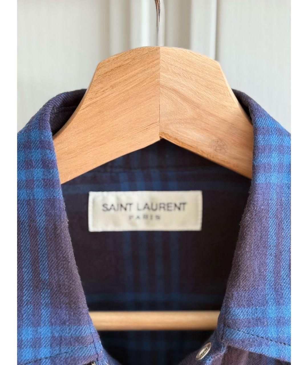 SAINT LAURENT Темно-синяя рубашка, фото 3
