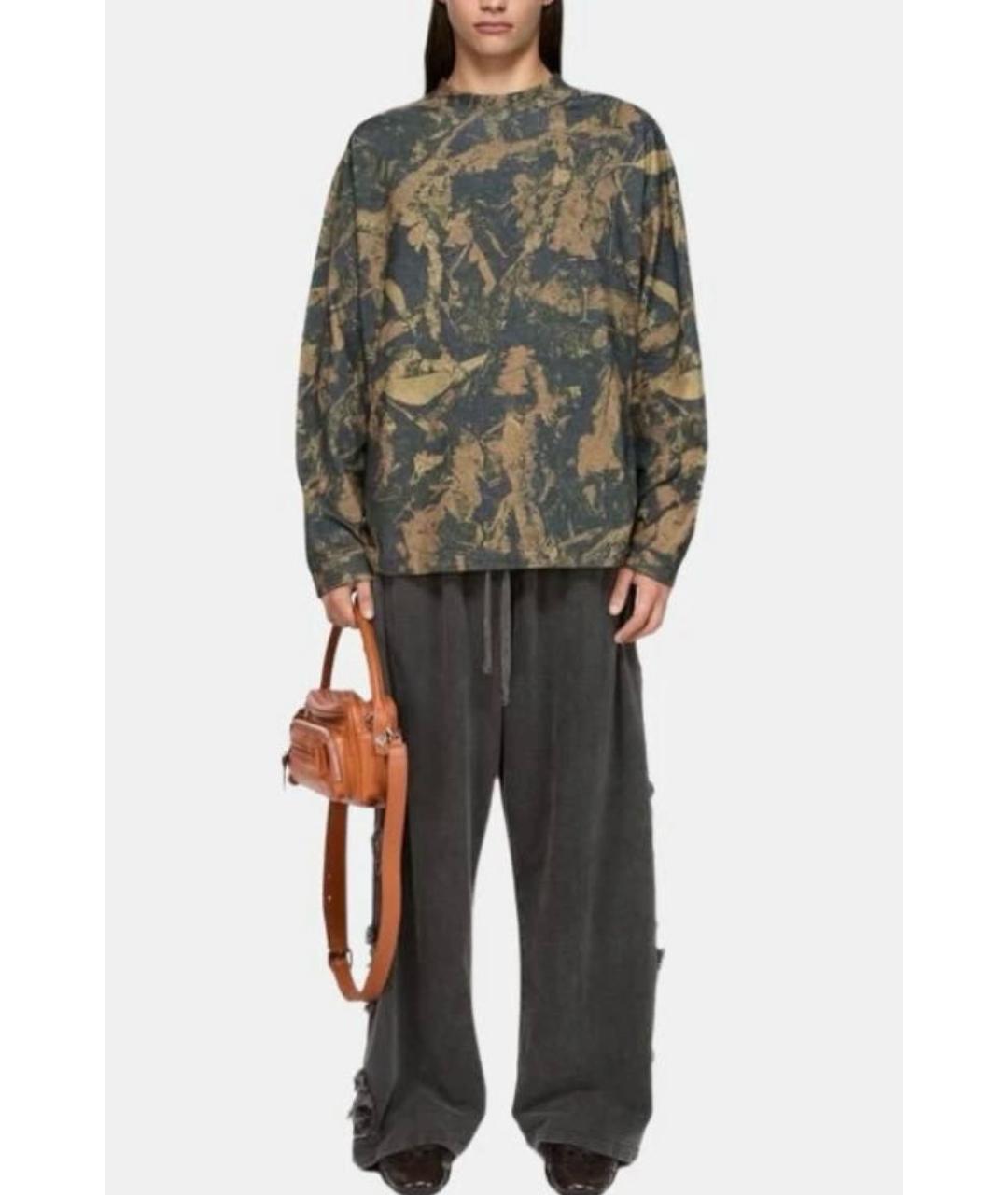 ACNE STUDIOS Антрацитовые хлопковые брюки широкие, фото 3