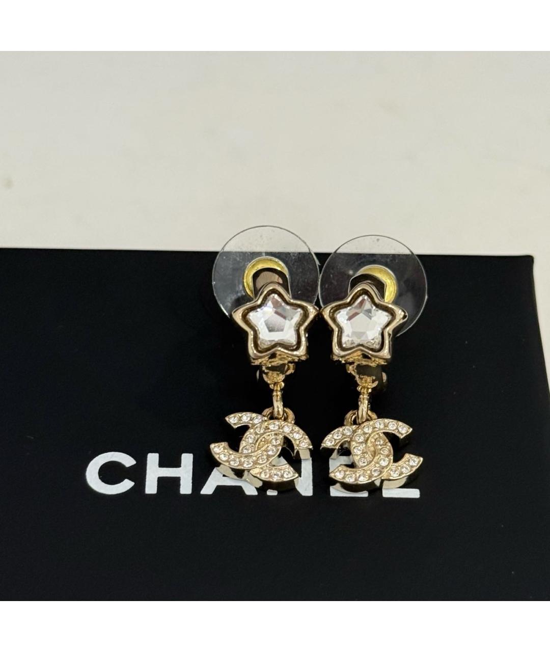 CHANEL Золотые серьги, фото 6