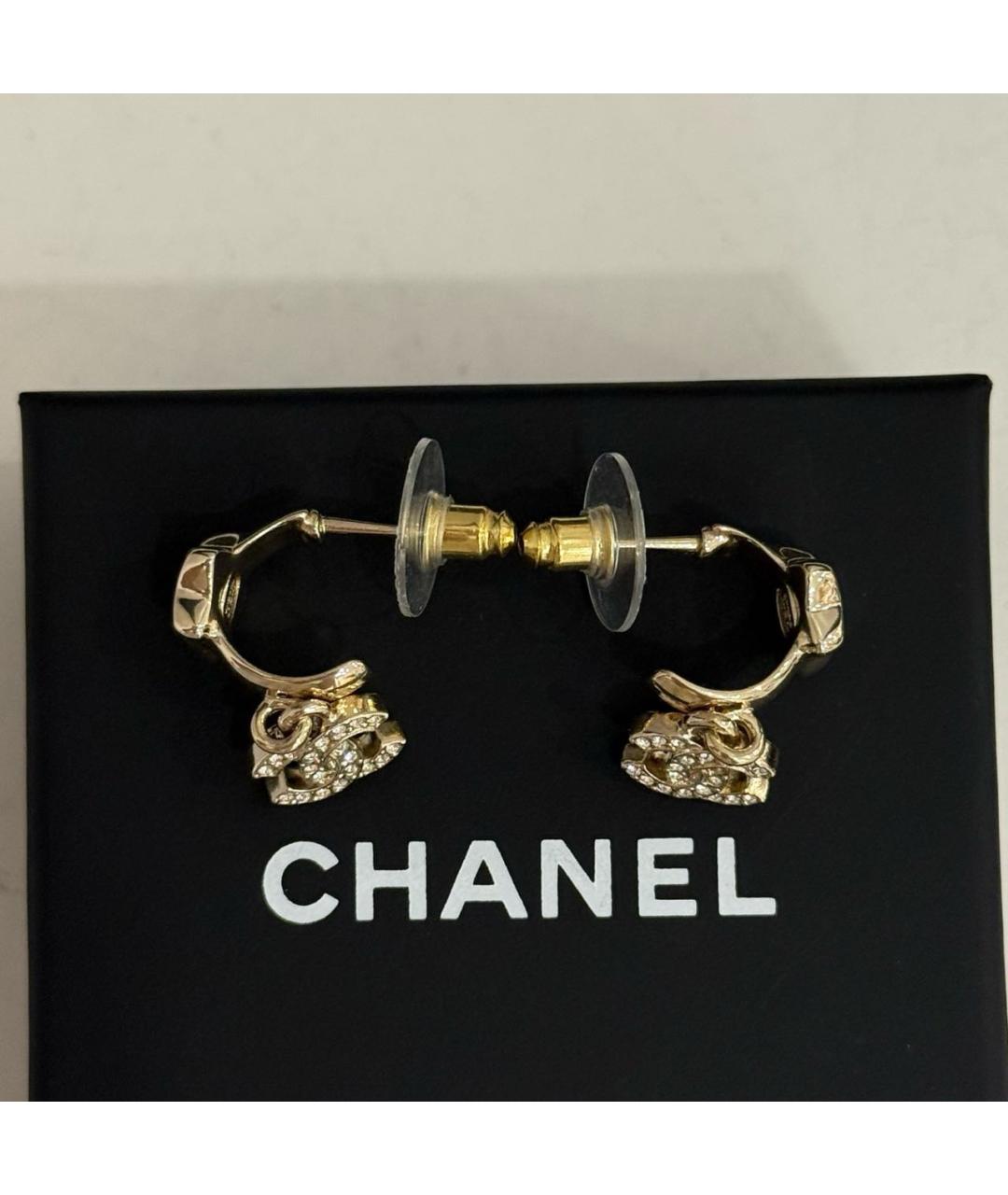 CHANEL Золотые серьги, фото 5