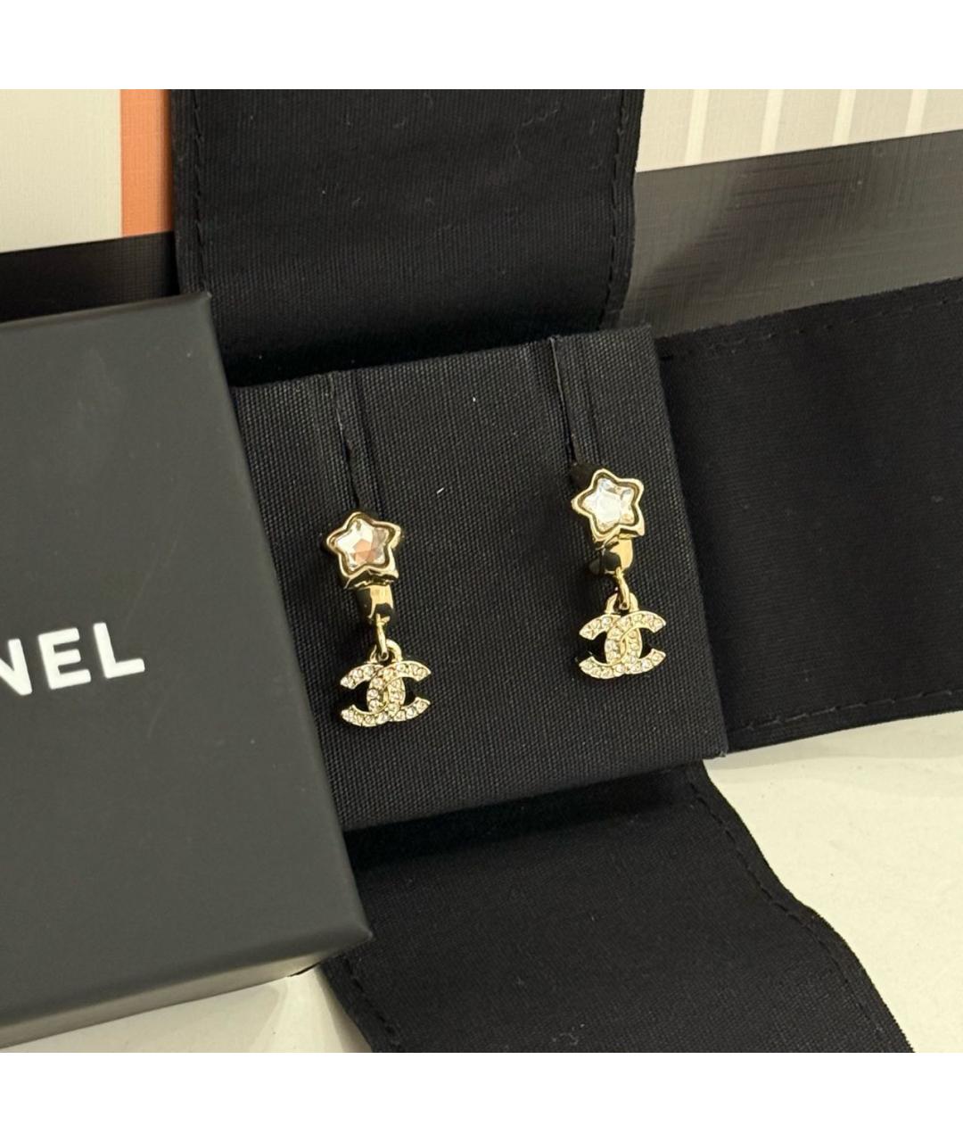 CHANEL Золотые серьги, фото 7