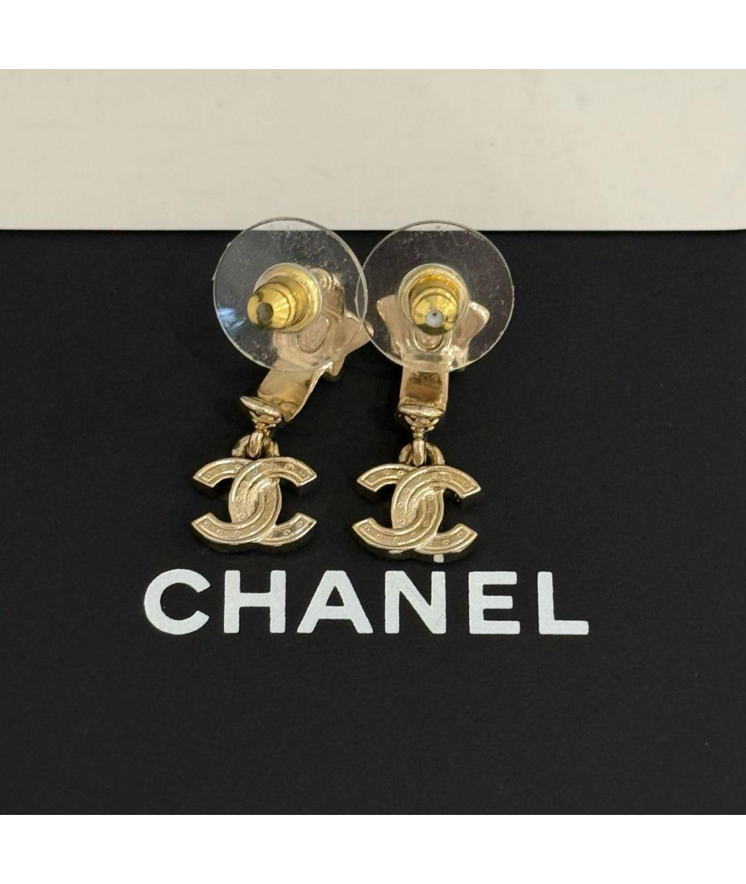CHANEL Золотые серьги, фото 4