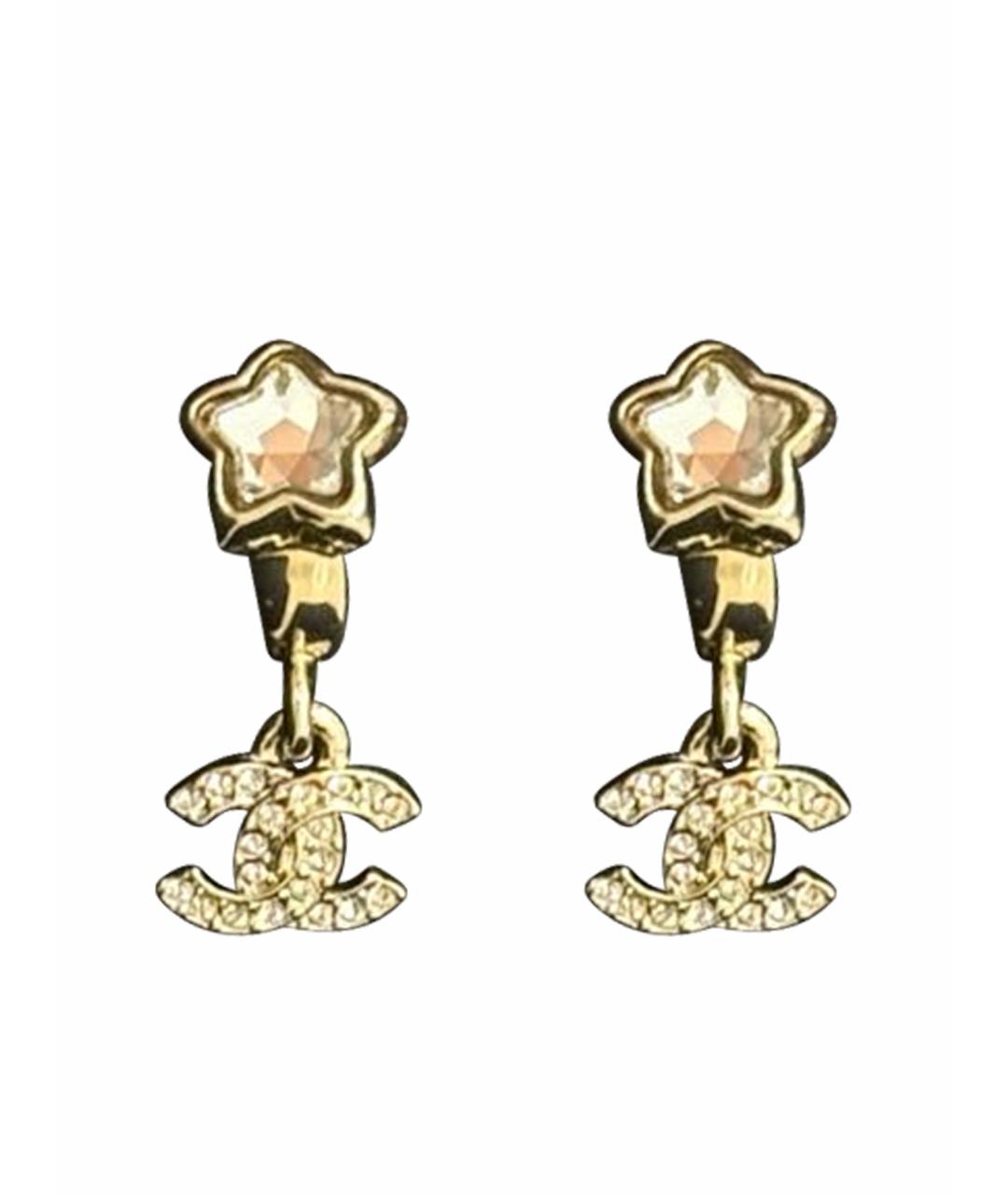 CHANEL Золотые серьги, фото 1