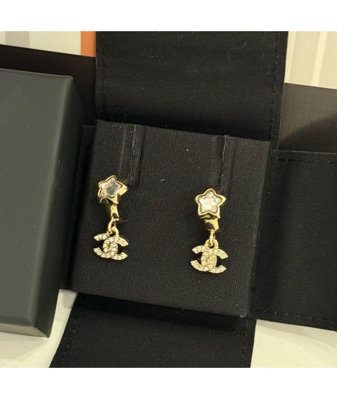 CHANEL Золотые серьги, фото 2