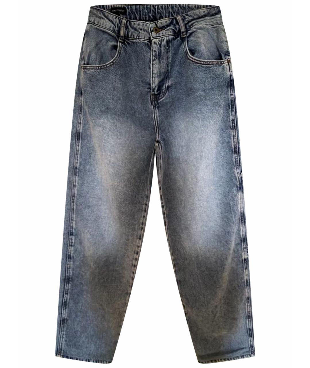 EMPORIO ARMANI Синие хлопковые детские джинсы, фото 1
