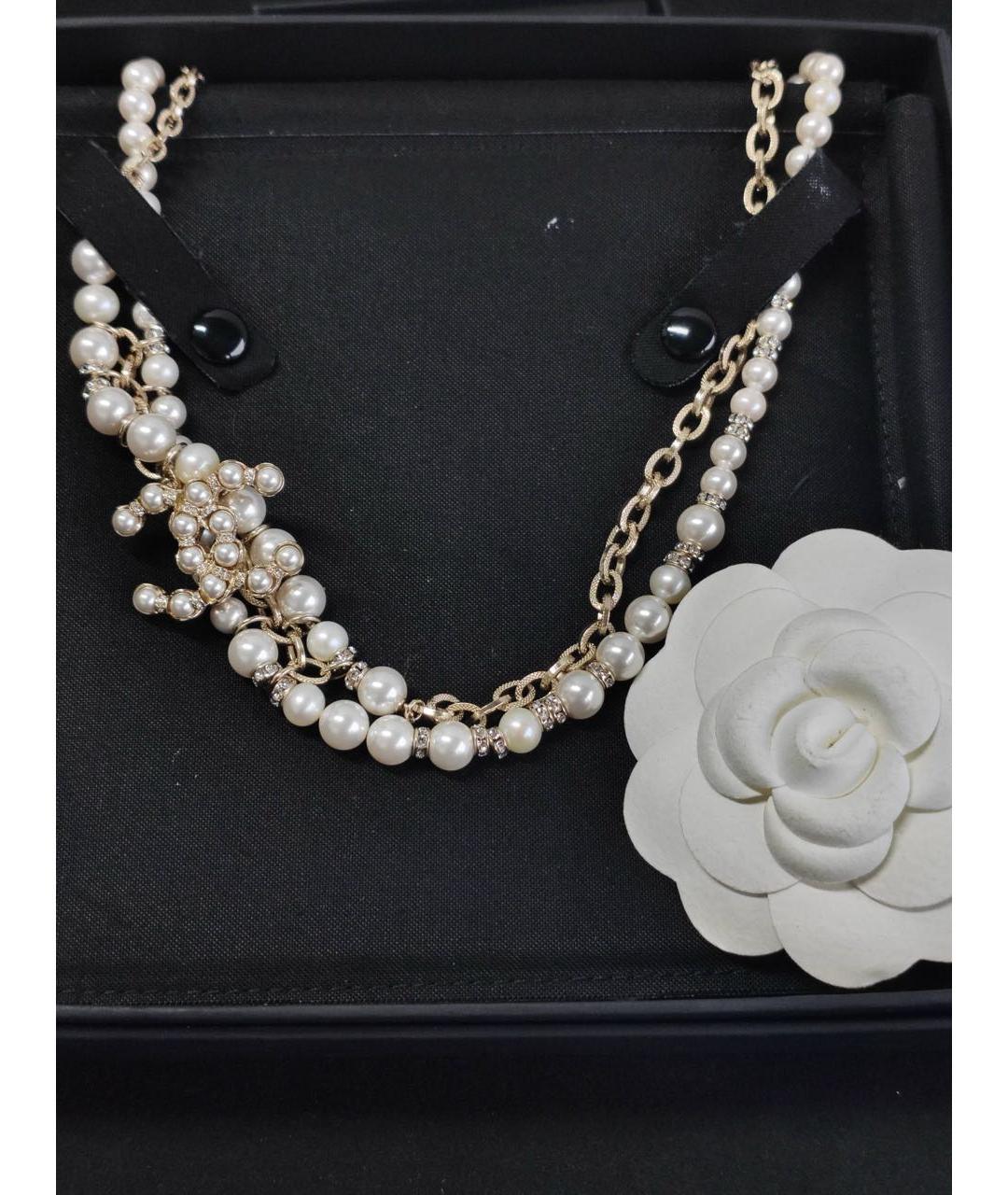 CHANEL Бежевое колье, фото 9