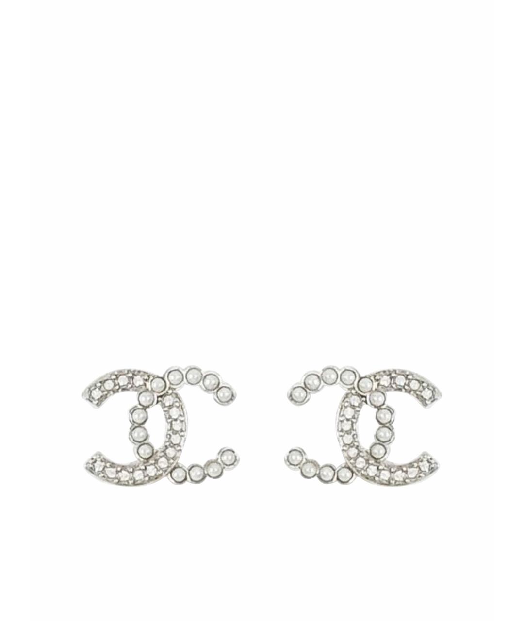 CHANEL Серебряные серьги, фото 1
