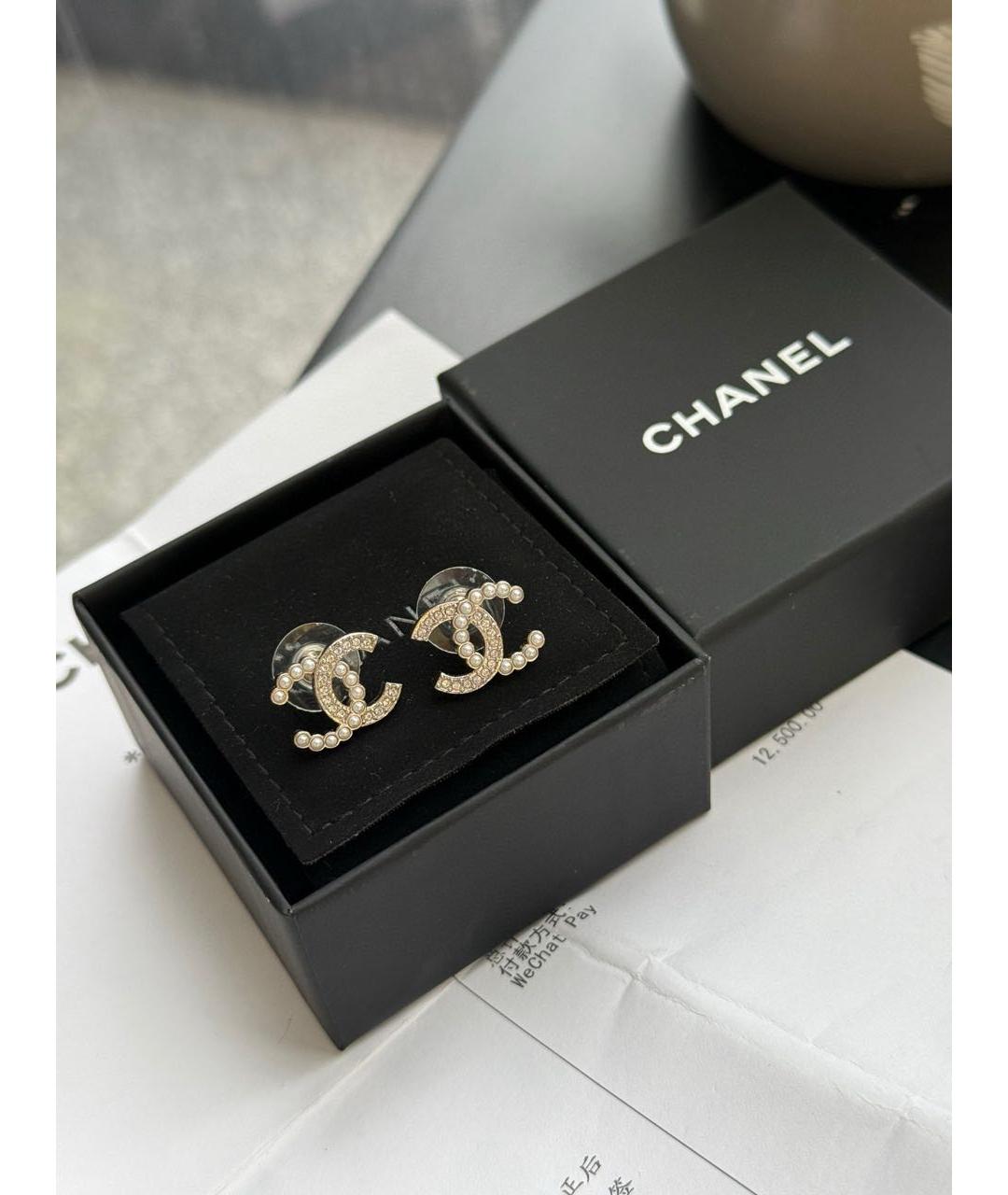 CHANEL Серебряные серьги, фото 3