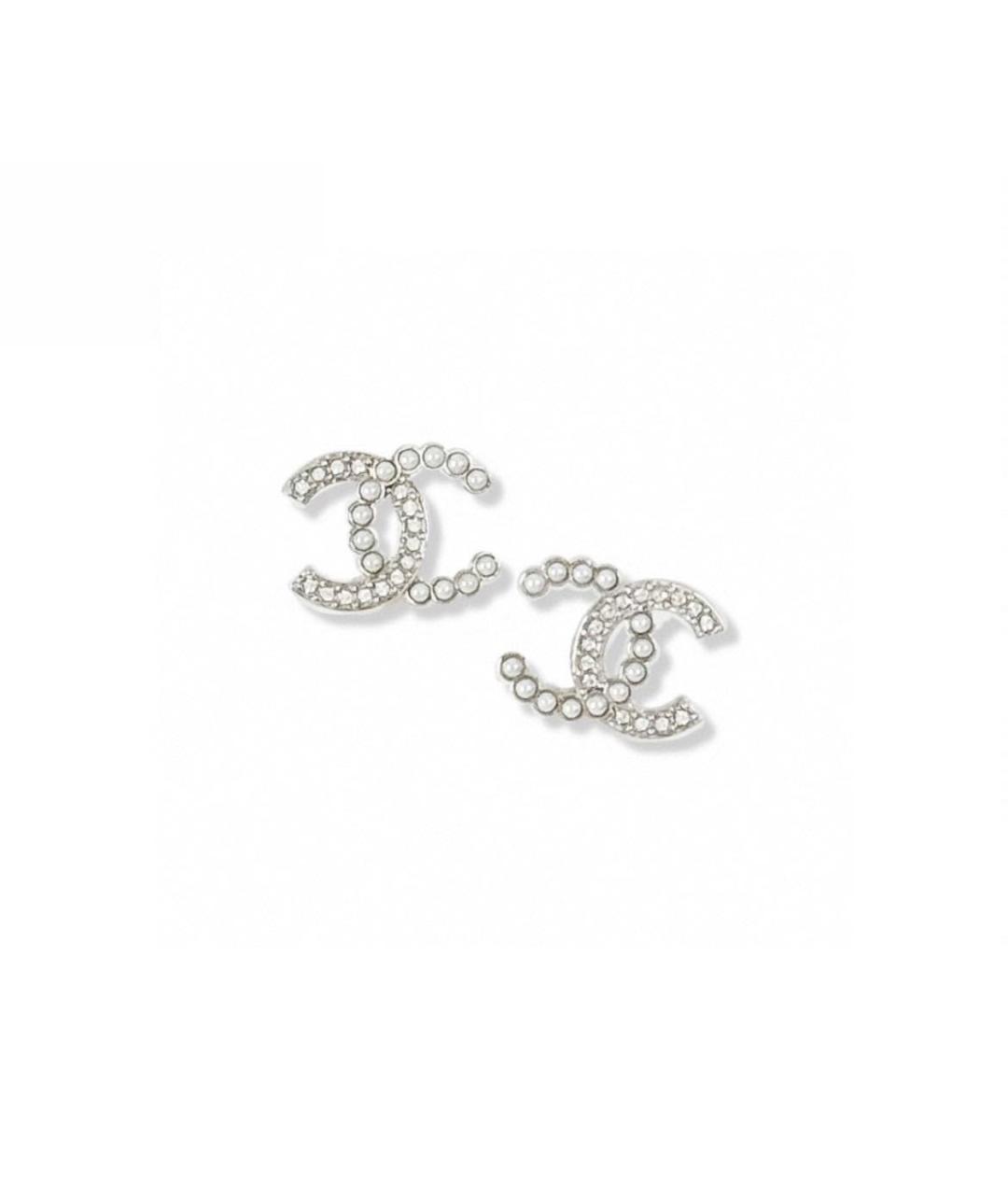 CHANEL Серебряные серьги, фото 5