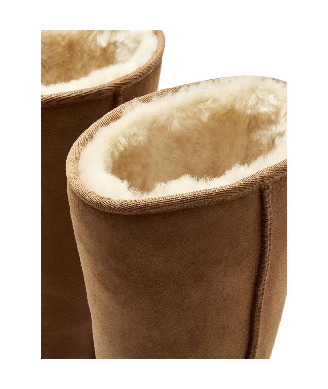 UGG Коричневые замшевые сапоги, фото 4