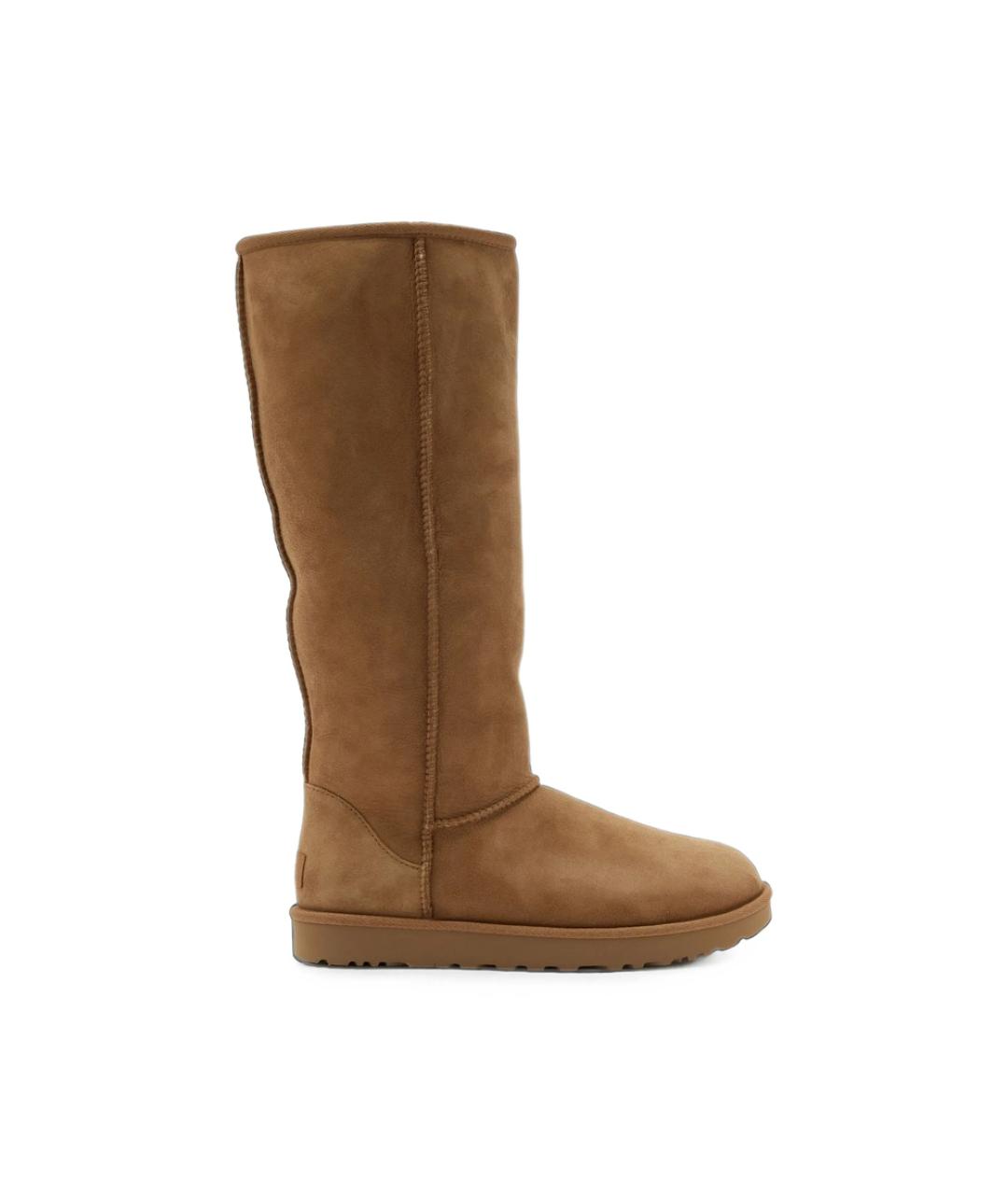 UGG Коричневые замшевые сапоги, фото 5
