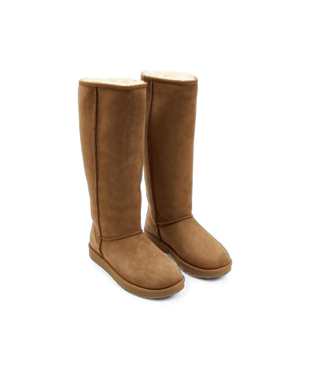 UGG Коричневые замшевые сапоги, фото 3