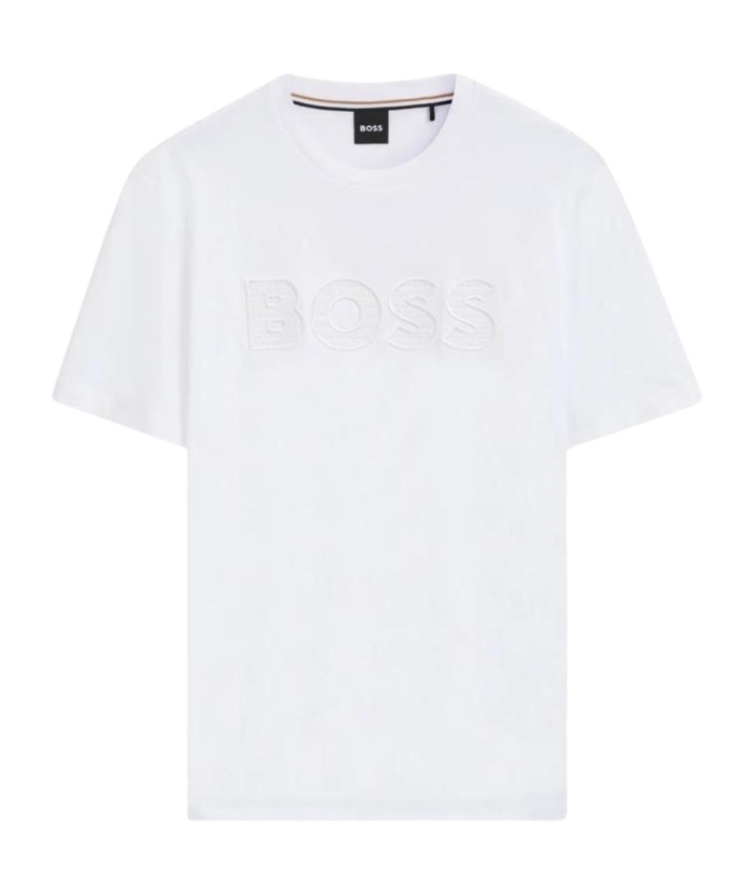 HUGO BOSS Белая хлопковая футболка, фото 1