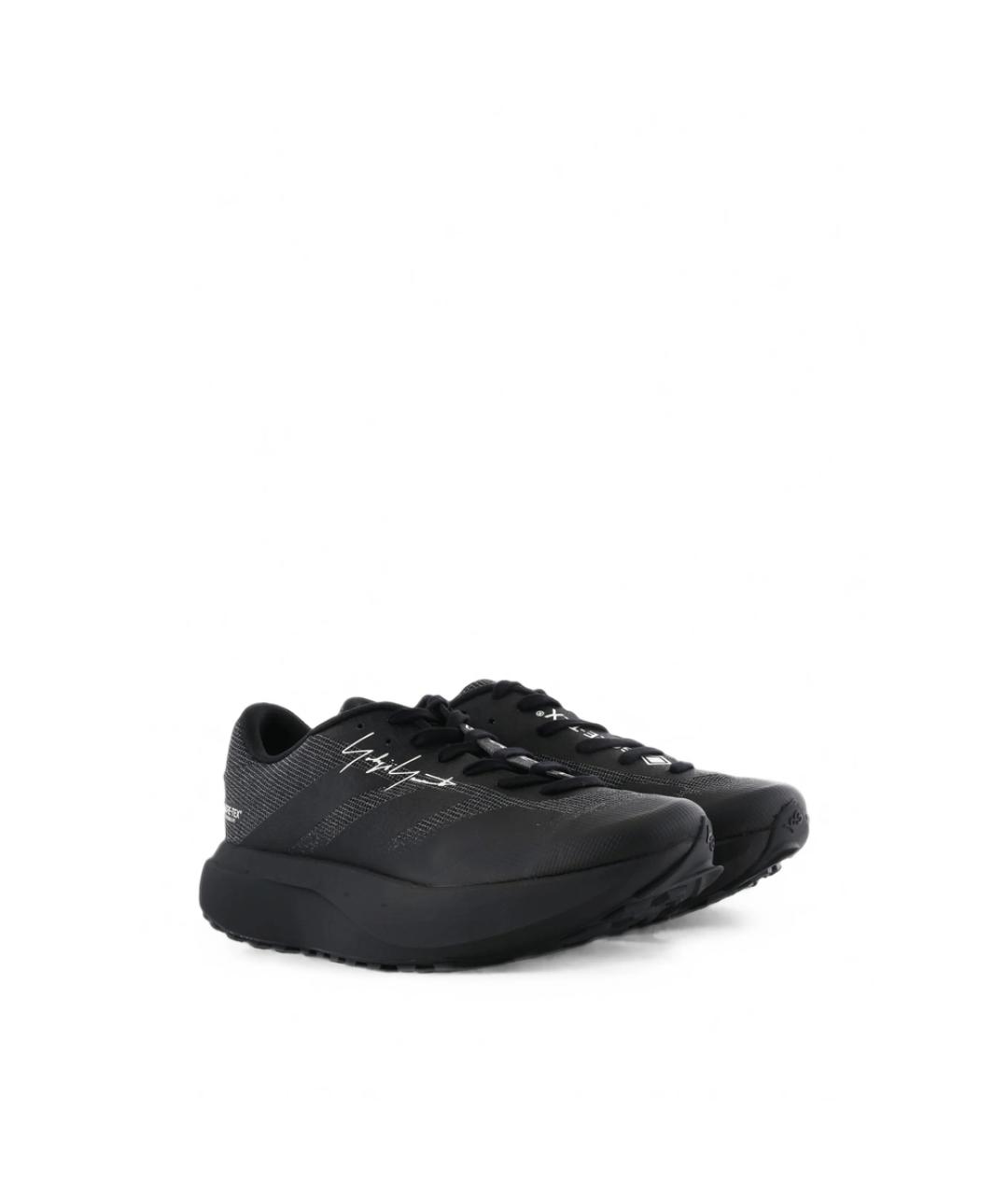 Y-3 Черные резиновые низкие кроссовки / кеды, фото 2