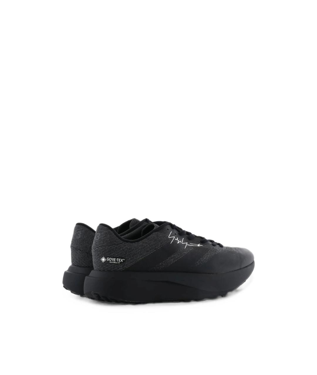 Y-3 Черные резиновые низкие кроссовки / кеды, фото 3