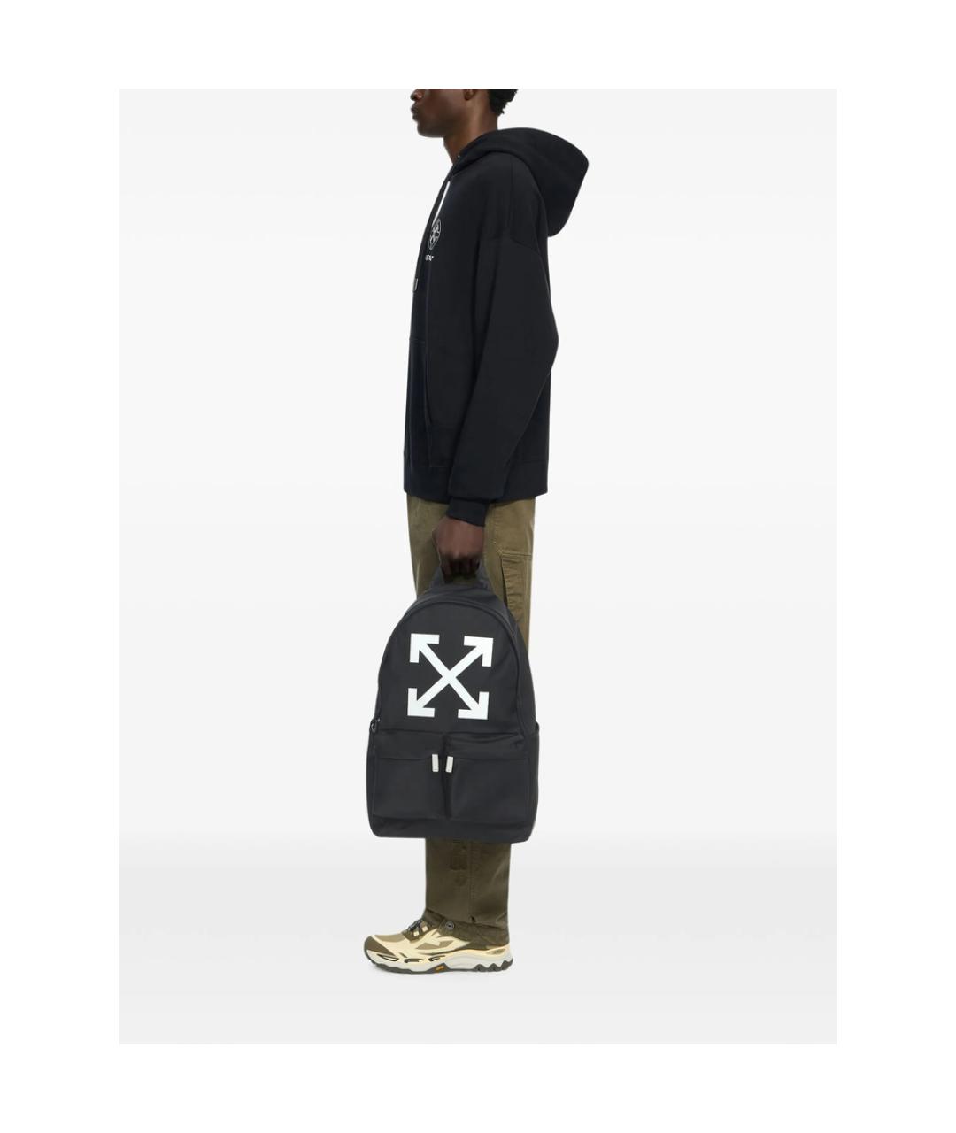 OFF-WHITE Черный синтетический рюкзак, фото 4