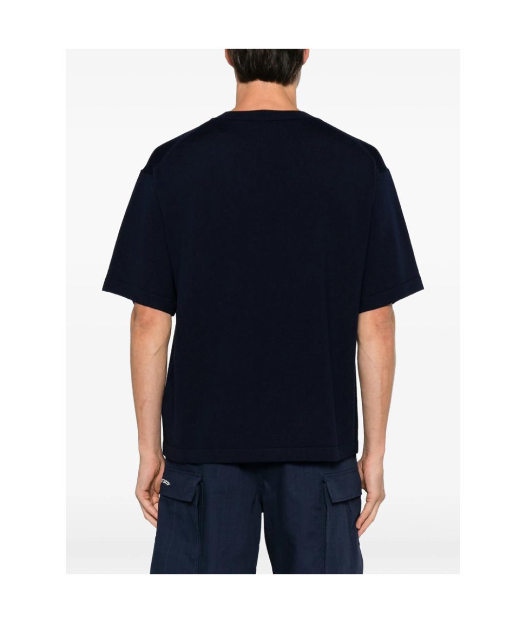 KENZO Синяя шерстяная футболка, фото 5