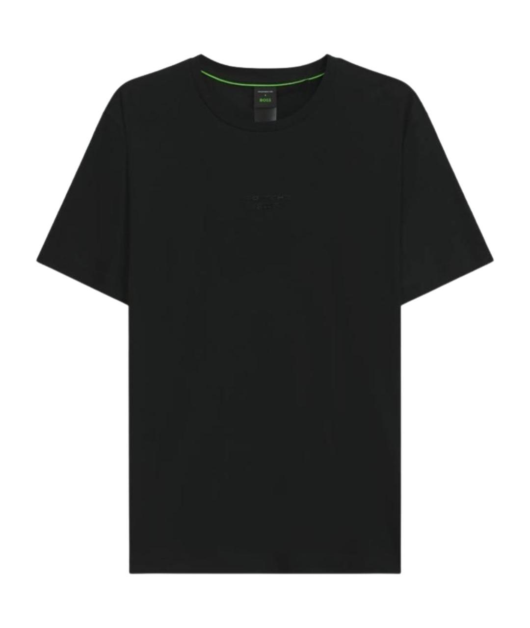 HUGO BOSS Черная хлопковая футболка, фото 1